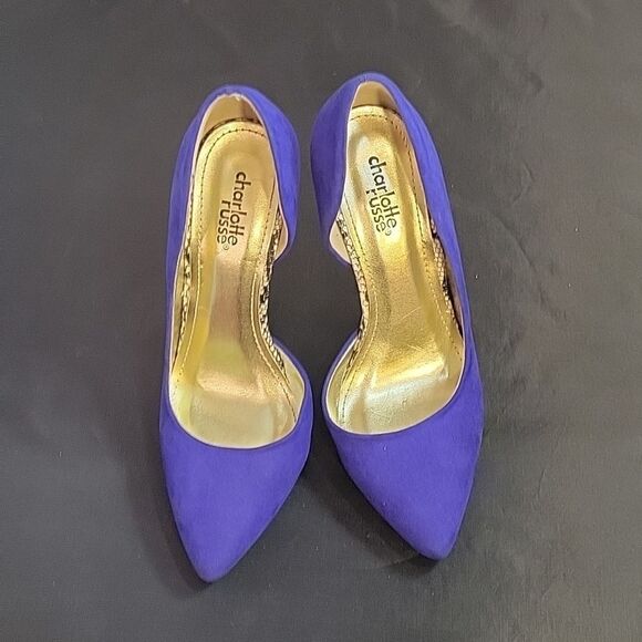 CHARLOTTE RUSSE POINTED TOE D'ORSAY HIGH HEEL STILETTOS PUMP - Picture 2 of 14